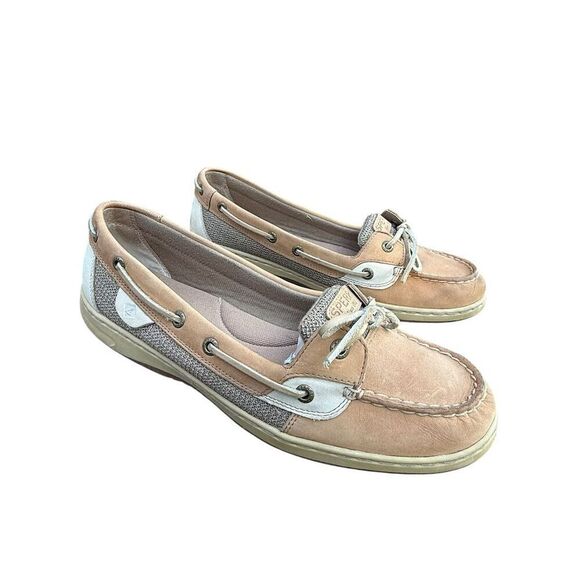 Sperry Women's Angelfish Boat Shoes Brown Leather Size 11M Casual Flats - Picture 7 of 12